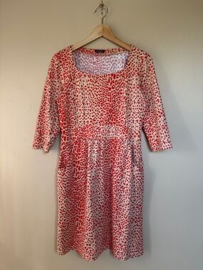 J. McLaughlin Red Print Dress - Small